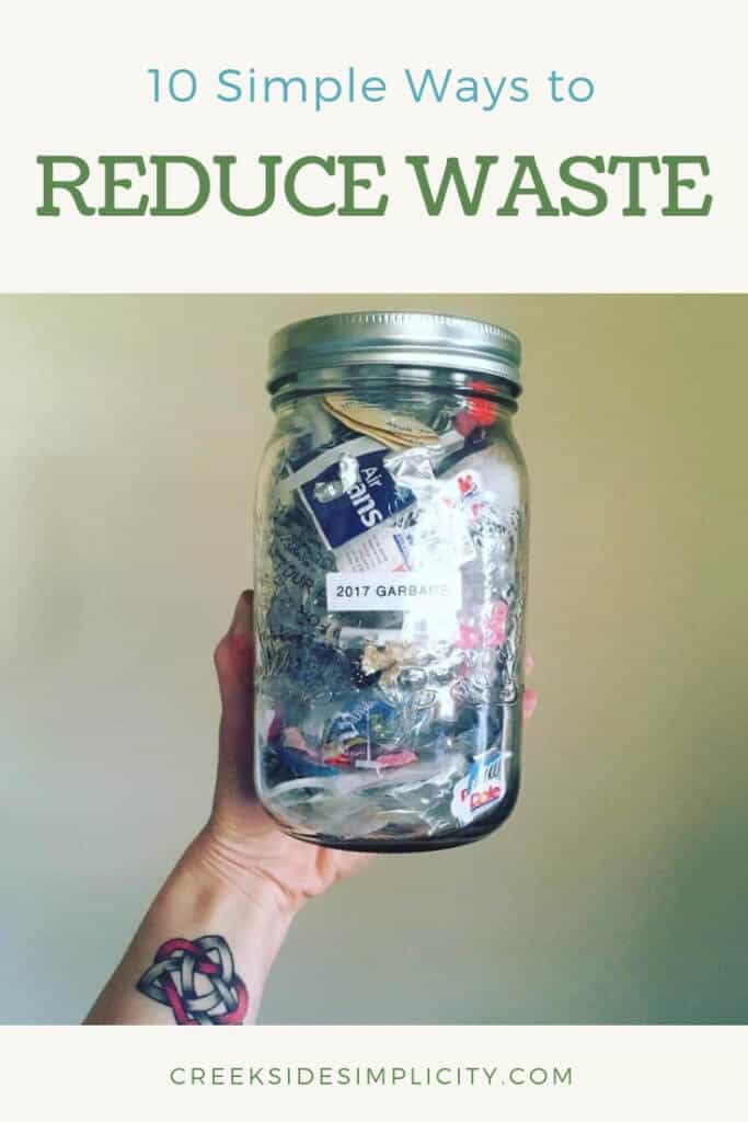 10 ways to reduce waste Pinterest
